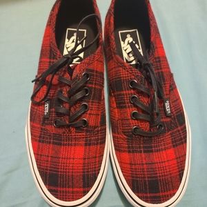 Plaid flannel Vans
